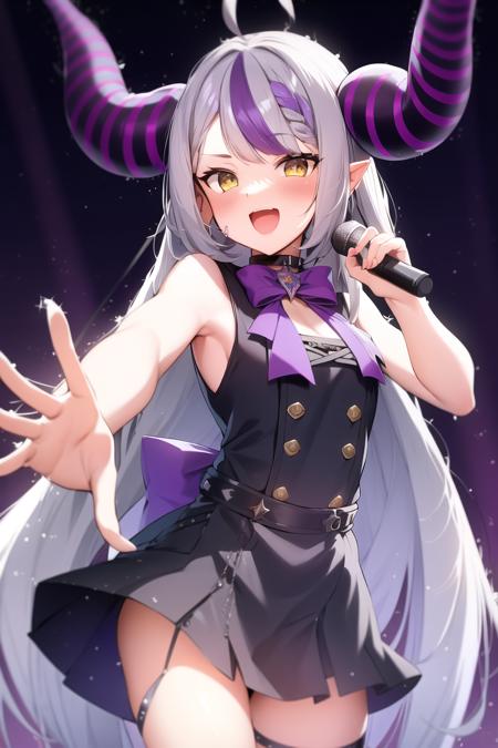 06457-1011597665-masterpiece, best quality, absurdres, perfect anatomy, _, 1girl, solo, Laplus, cowboy shot, grey hair, purple streak, yellow eye.png